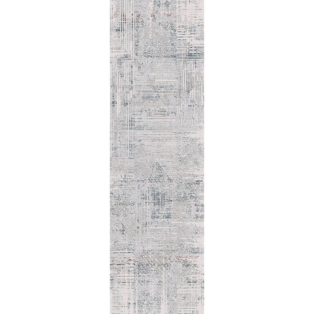 Dynamic Rugs 5224-105 Carson 2.3 Ft. X 7.7 Ft. Finished Runner Rug in Ivory/Blue 